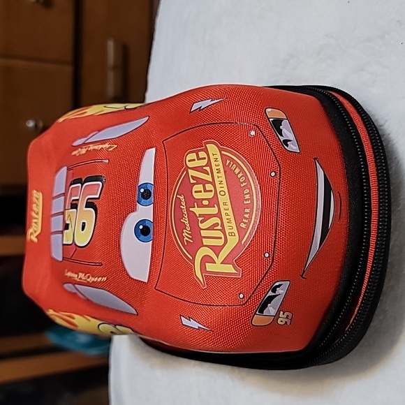 Sambro DSC8-6585 Cars 3D Pencil Case Featuring Lightning McQueen Red - Picture 2 of 12